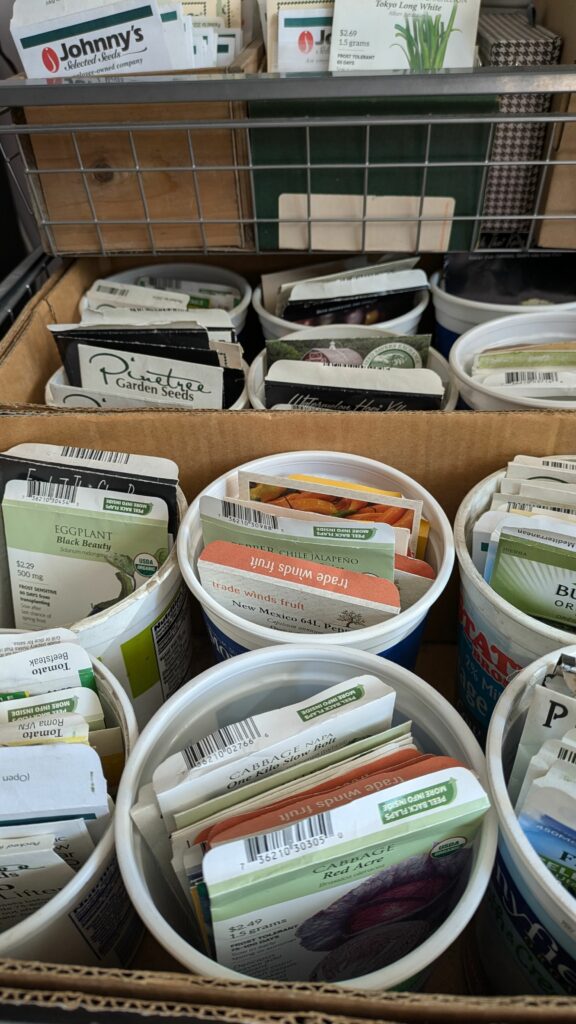 Current seed library/collection